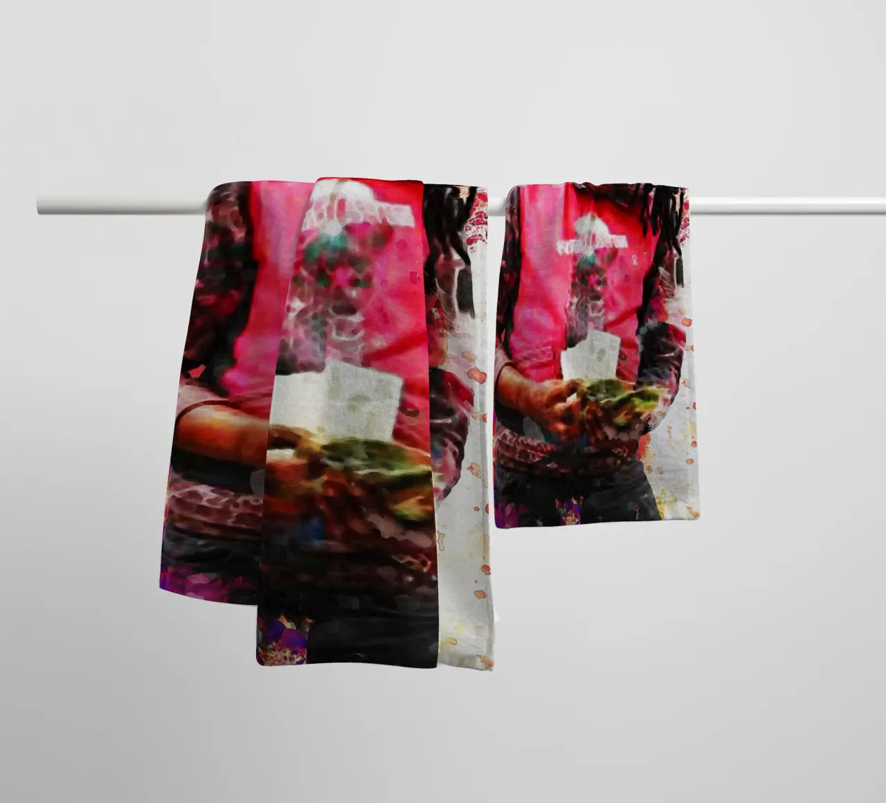 Smudge of Juice WRLD towel by Gunawan Rb