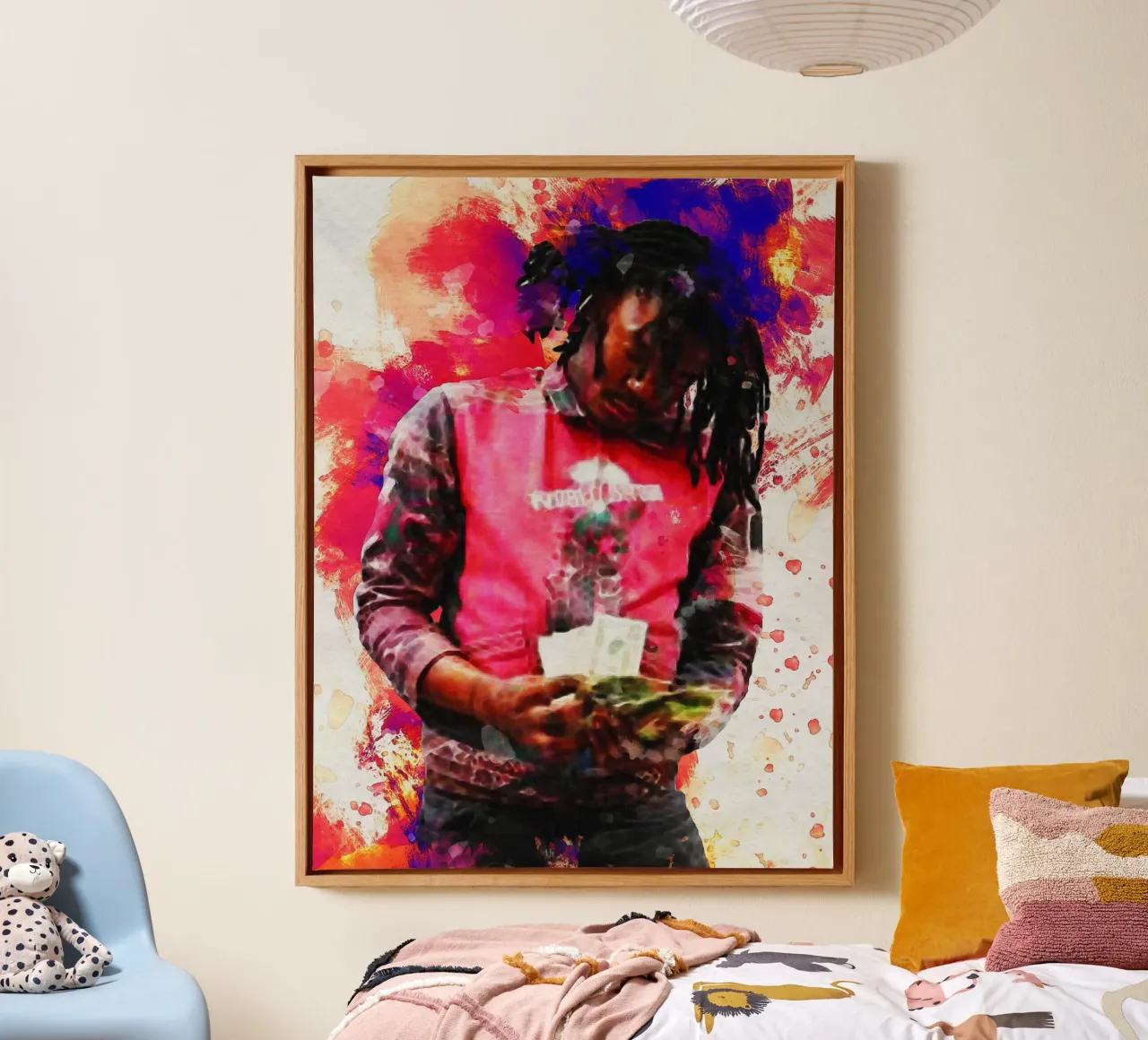 Smudge of Juice WRLD canvas by Gunawan Rb