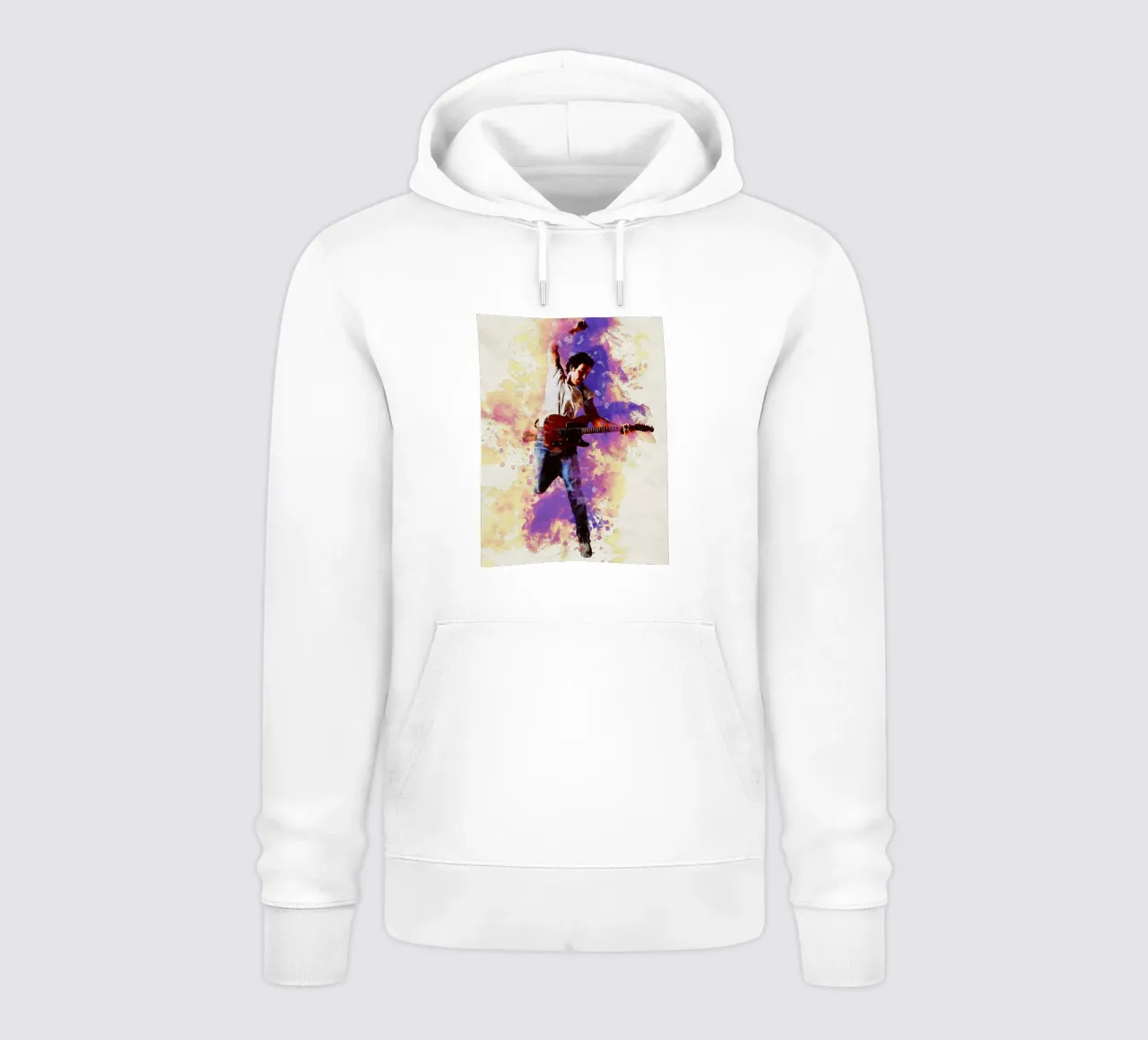 Mancha de retrato Bruce Springsteen sudadera con capucha de Gunawan Rb