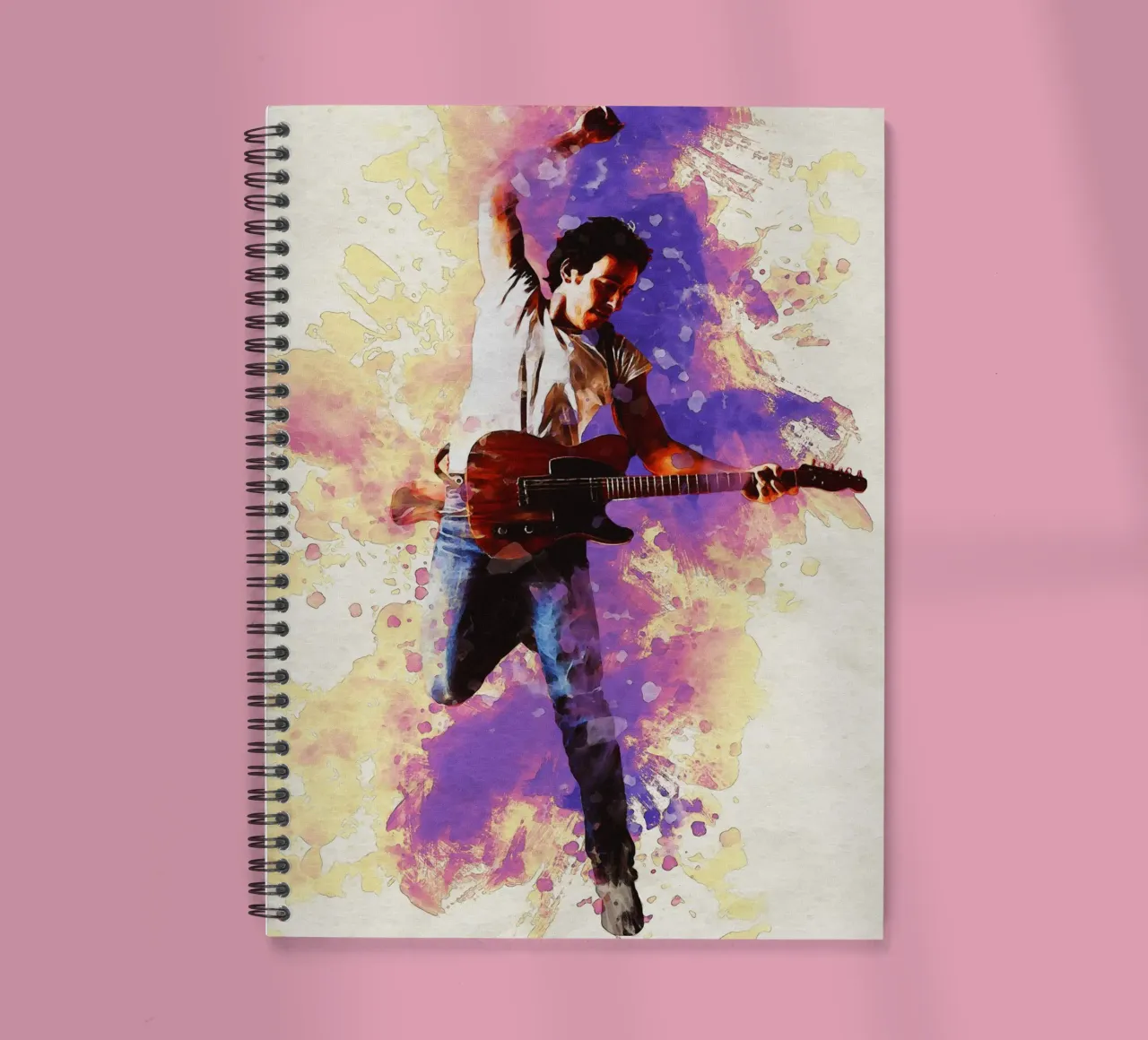 Smudge of Portrait Bruce Springsteen Ringbuch von Gunawan Rb