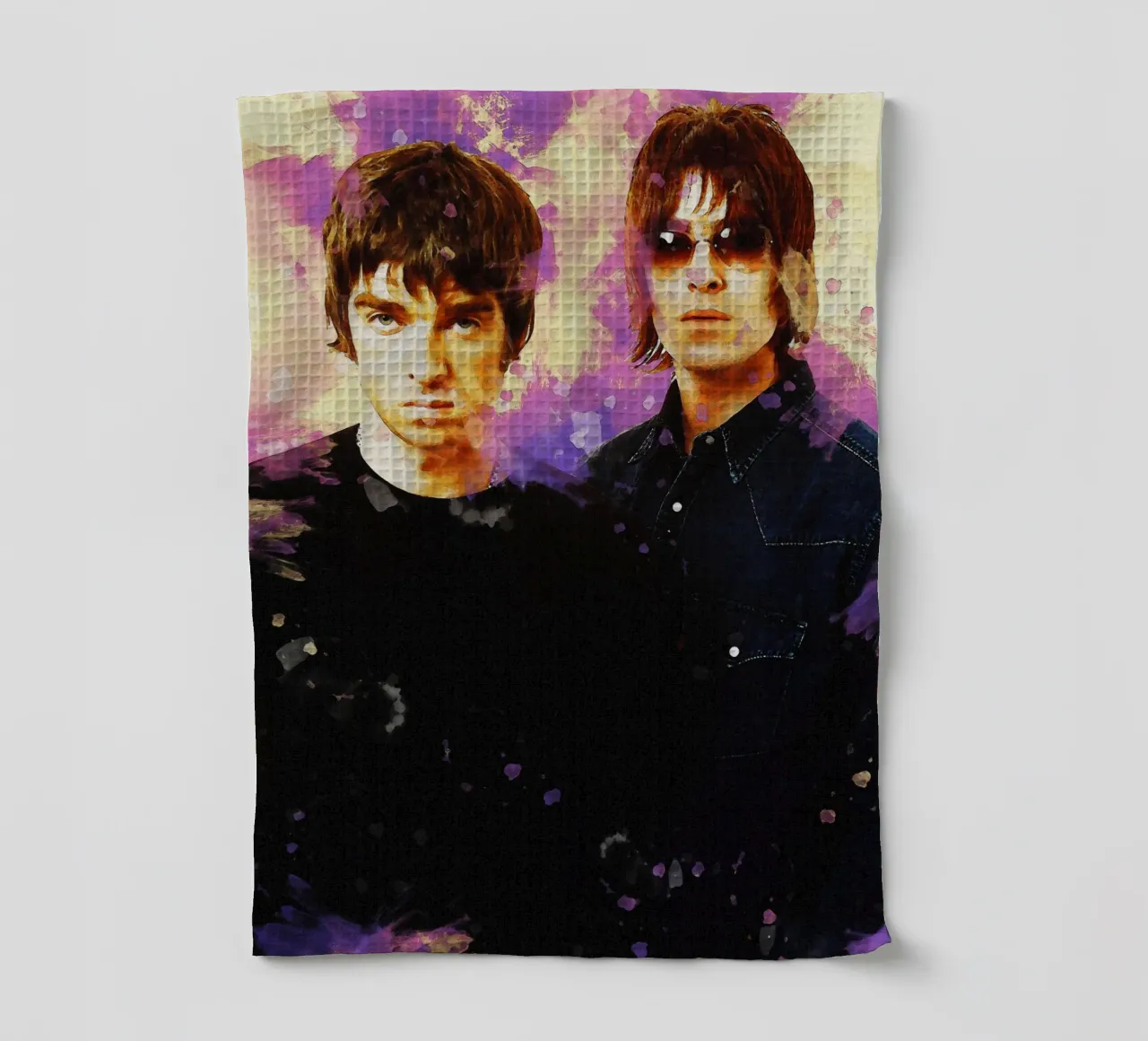Smudge Liam et Noel Gallagher torchon de Gunawan Rb