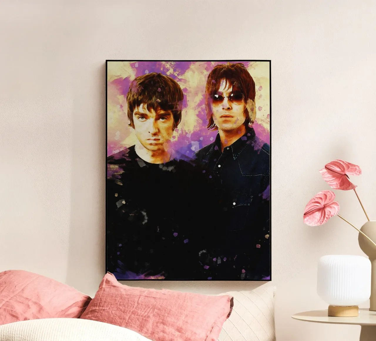 Smudge Liam y Noel Gallagher metacrilato de Gunawan Rb