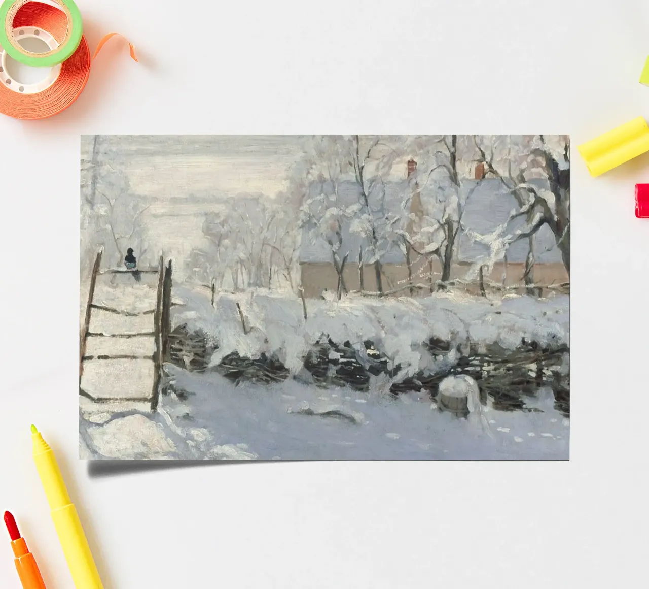 The Magpie Claude Monet sticker sheet by apoloprints