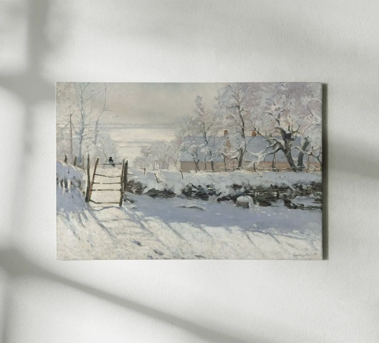 The Magpie Claude Monet tela da apoloprints
