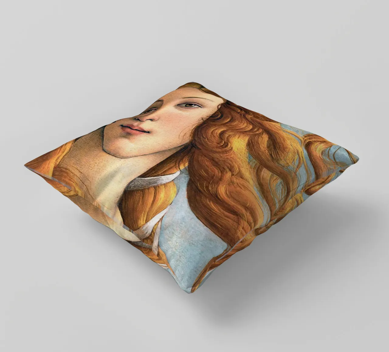 The birth of venus (close-up) cuscino da apoloprints