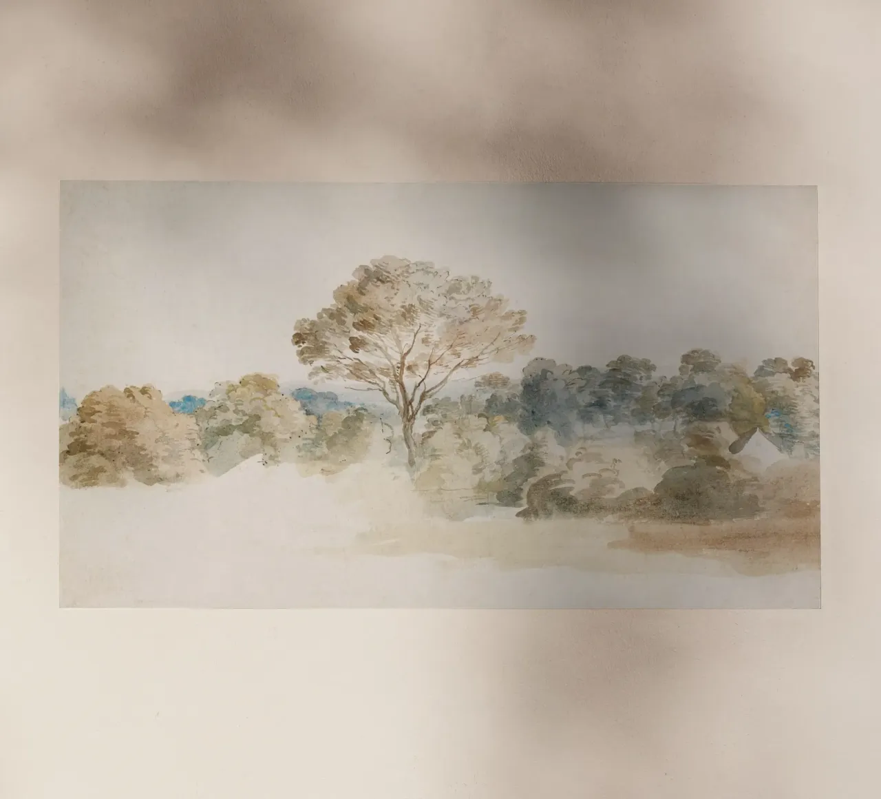 Boho Landscape Watercolor pellicola backlit da apoloprints