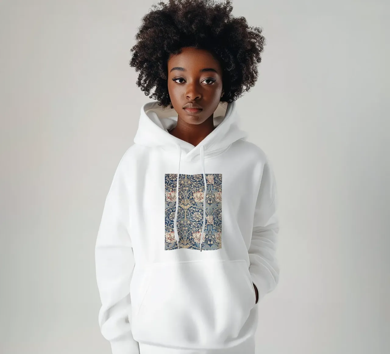 Willian Morris Honeysuckle Pattern Hoodie von apoloprints
