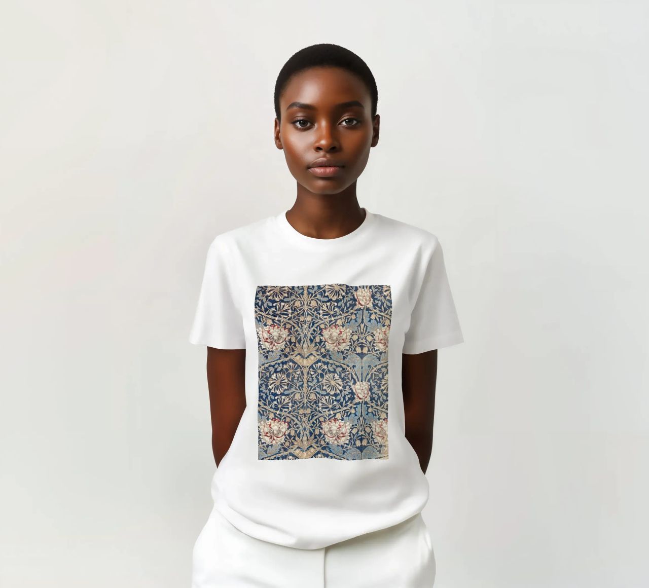 Willian Morris Honeysuckle Pattern t-shirt da apoloprints