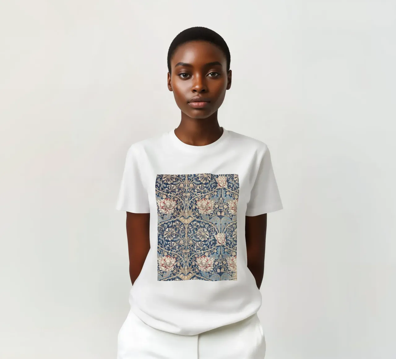 Willian Morris Honeysuckle Pattern t-shirt da apoloprints