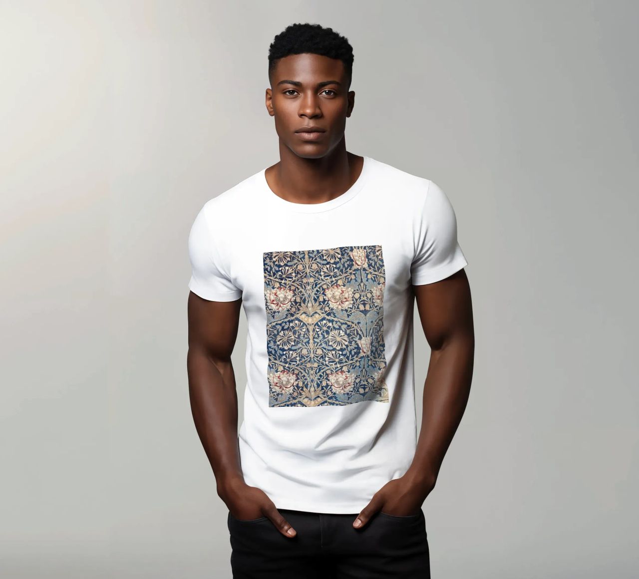 Willian Morris Honeysuckle Pattern t-shirt da apoloprints