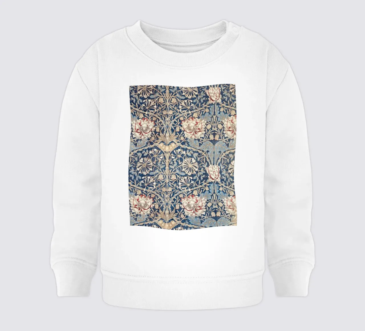 Willian Morris Honeysuckle Pattern Baby Sweatshirt von apoloprints