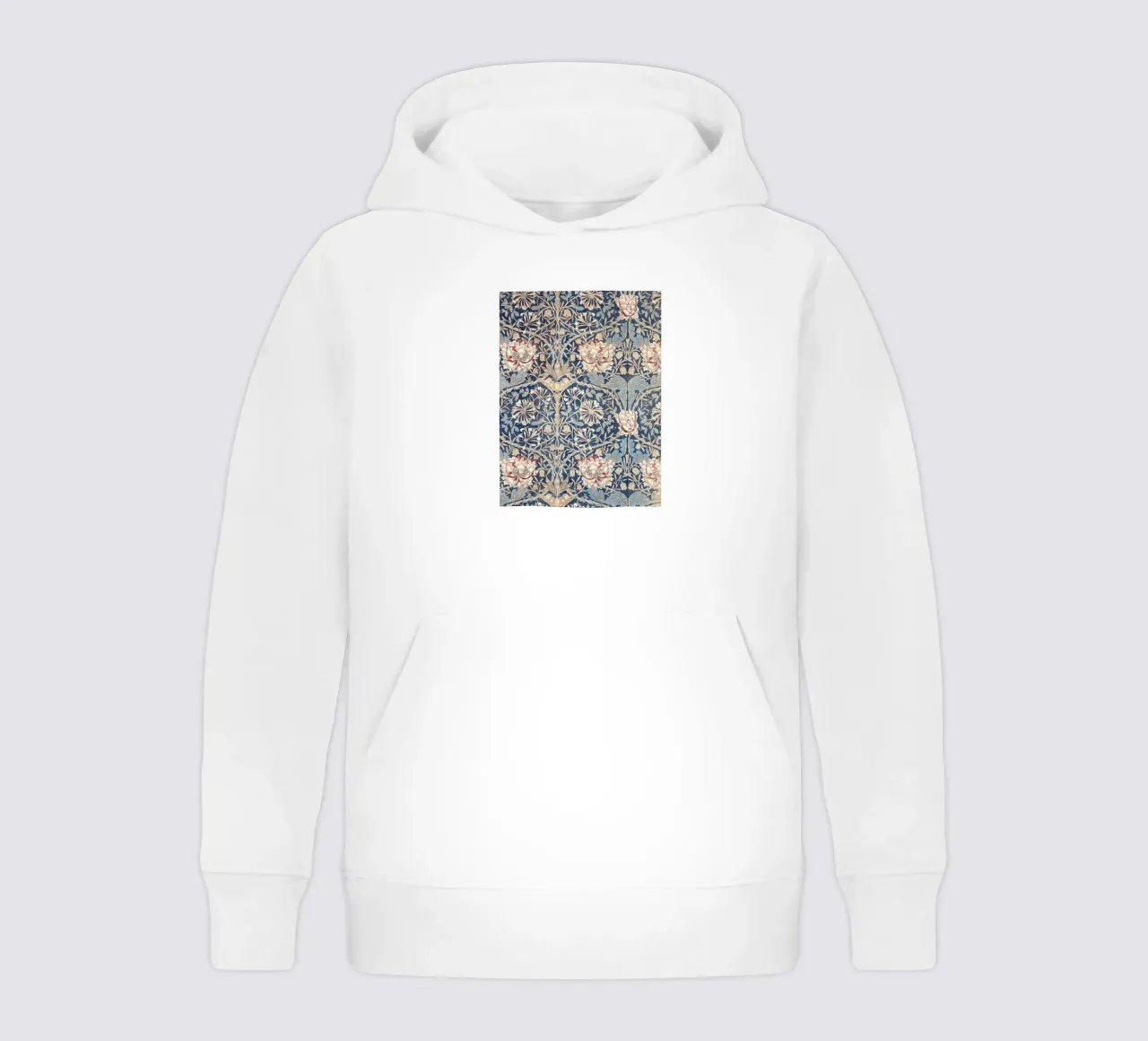 Willian Morris Honeysuckle Pattern felpa bambino con cappuccio da apoloprints