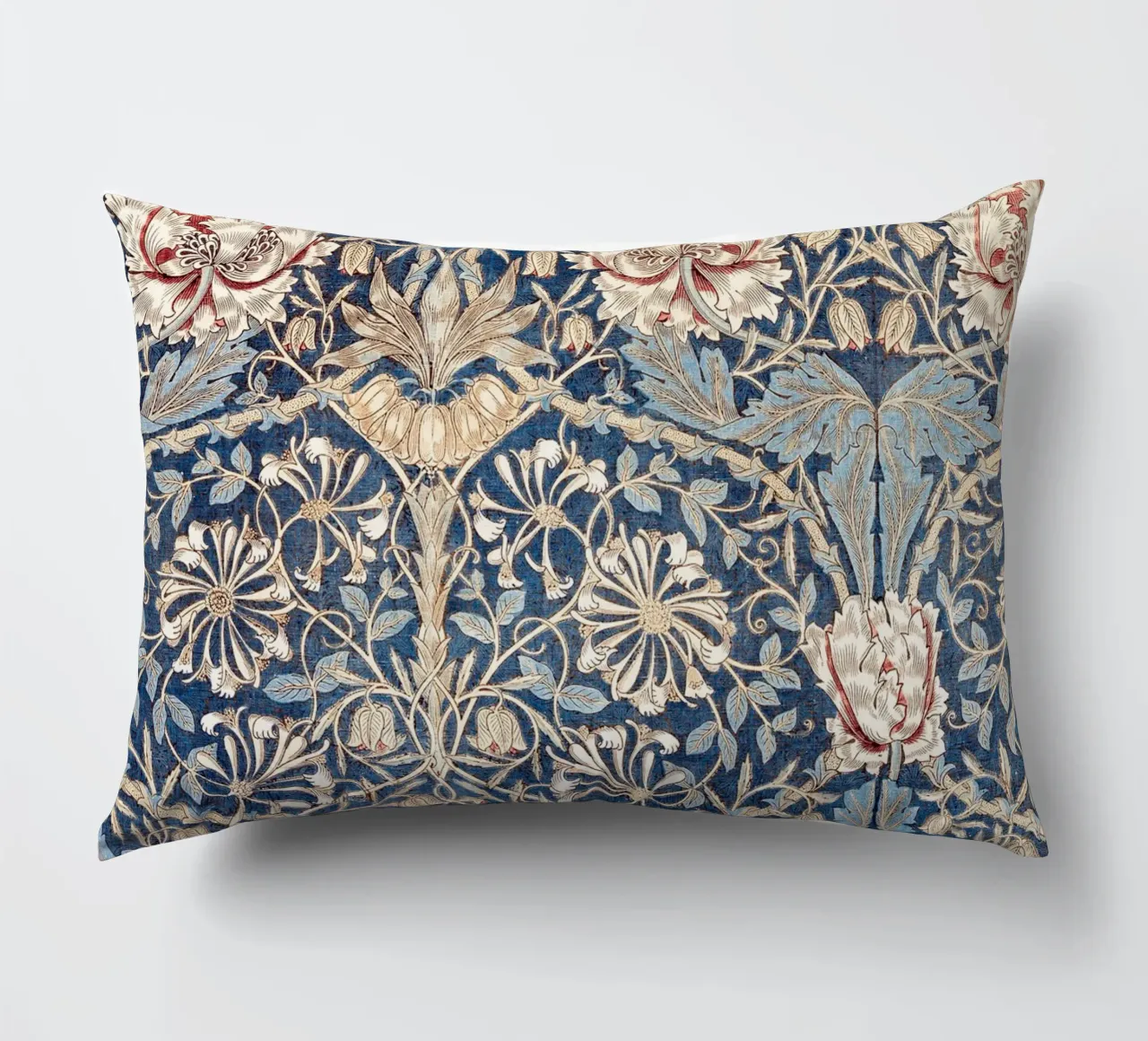 Willian Morris Honeysuckle Pattern cuscino da apoloprints
