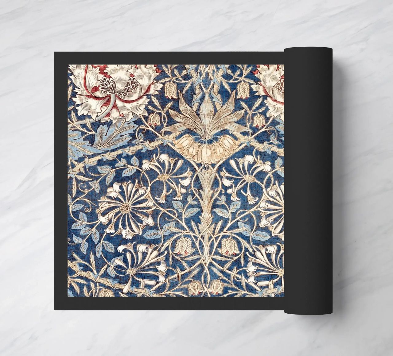 Willian Morris Honeysuckle Pattern felpudo de apoloprints