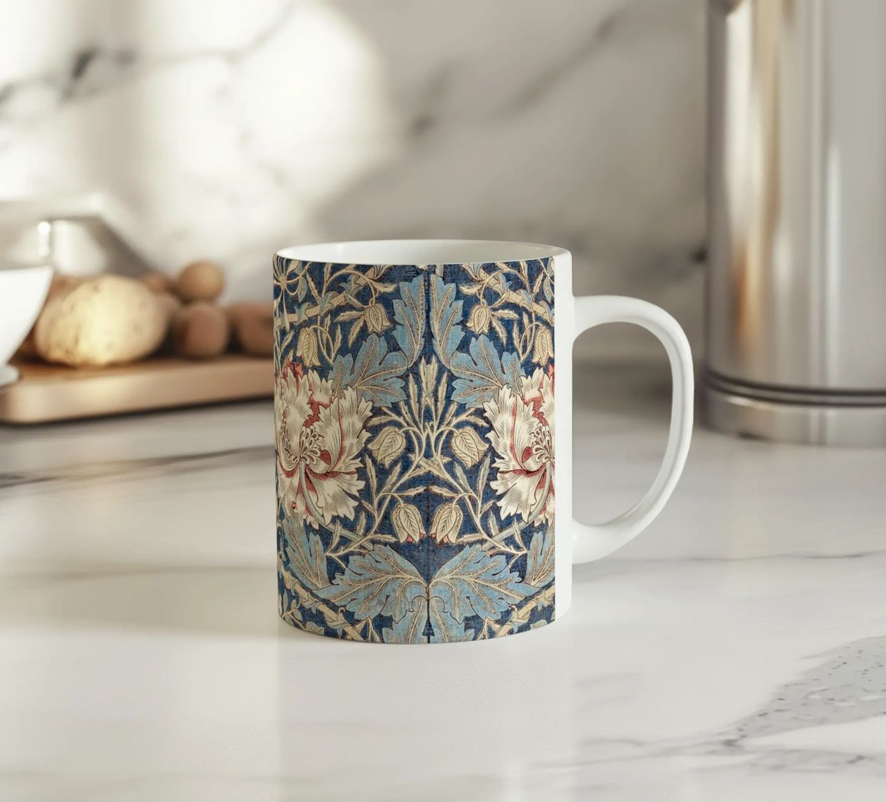 Willian Morris Honeysuckle Pattern tazza in ceramica da apoloprints