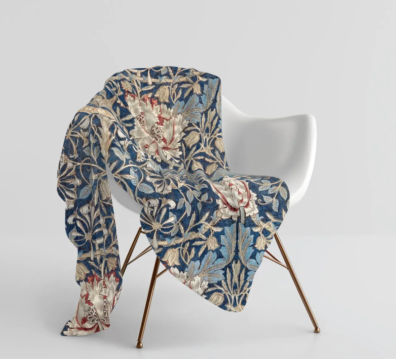 Willian Morris Honeysuckle Pattern coperta in pile da apoloprints