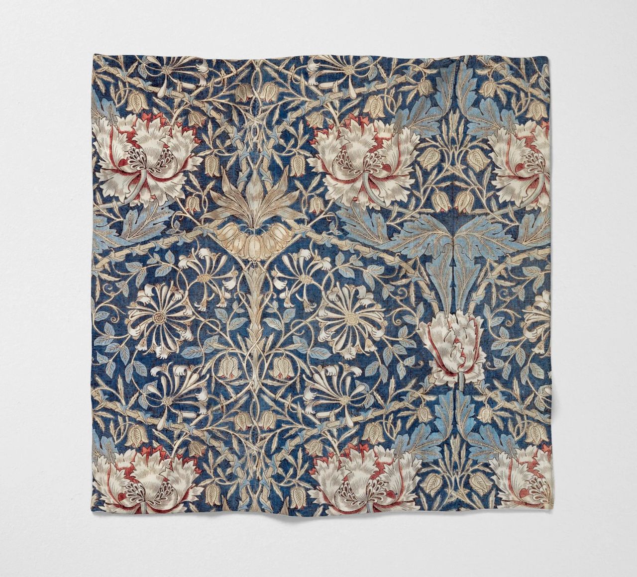 Willian Morris Honeysuckle Pattern coperta in pile da apoloprints