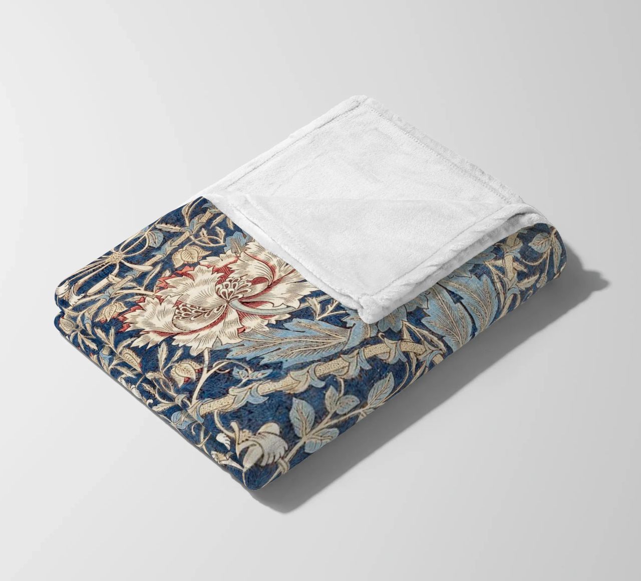 Willian Morris Honeysuckle Pattern coperta in pile da apoloprints