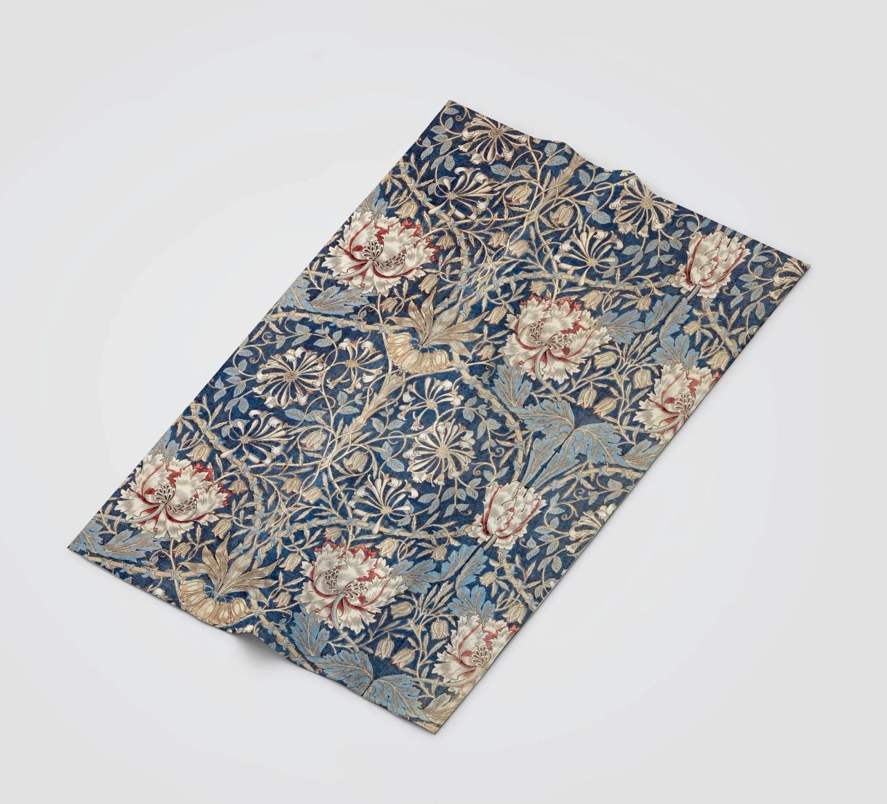 Willian Morris Honeysuckle Pattern coperta in pile da apoloprints