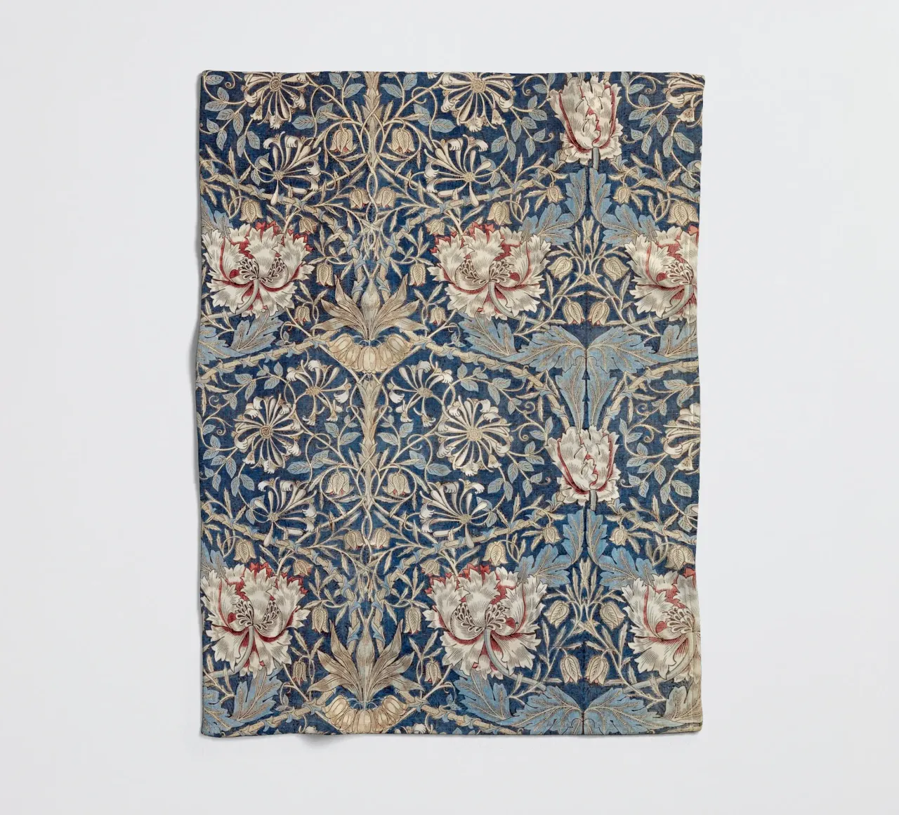 Willian Morris Honeysuckle Pattern coperta in pile da apoloprints