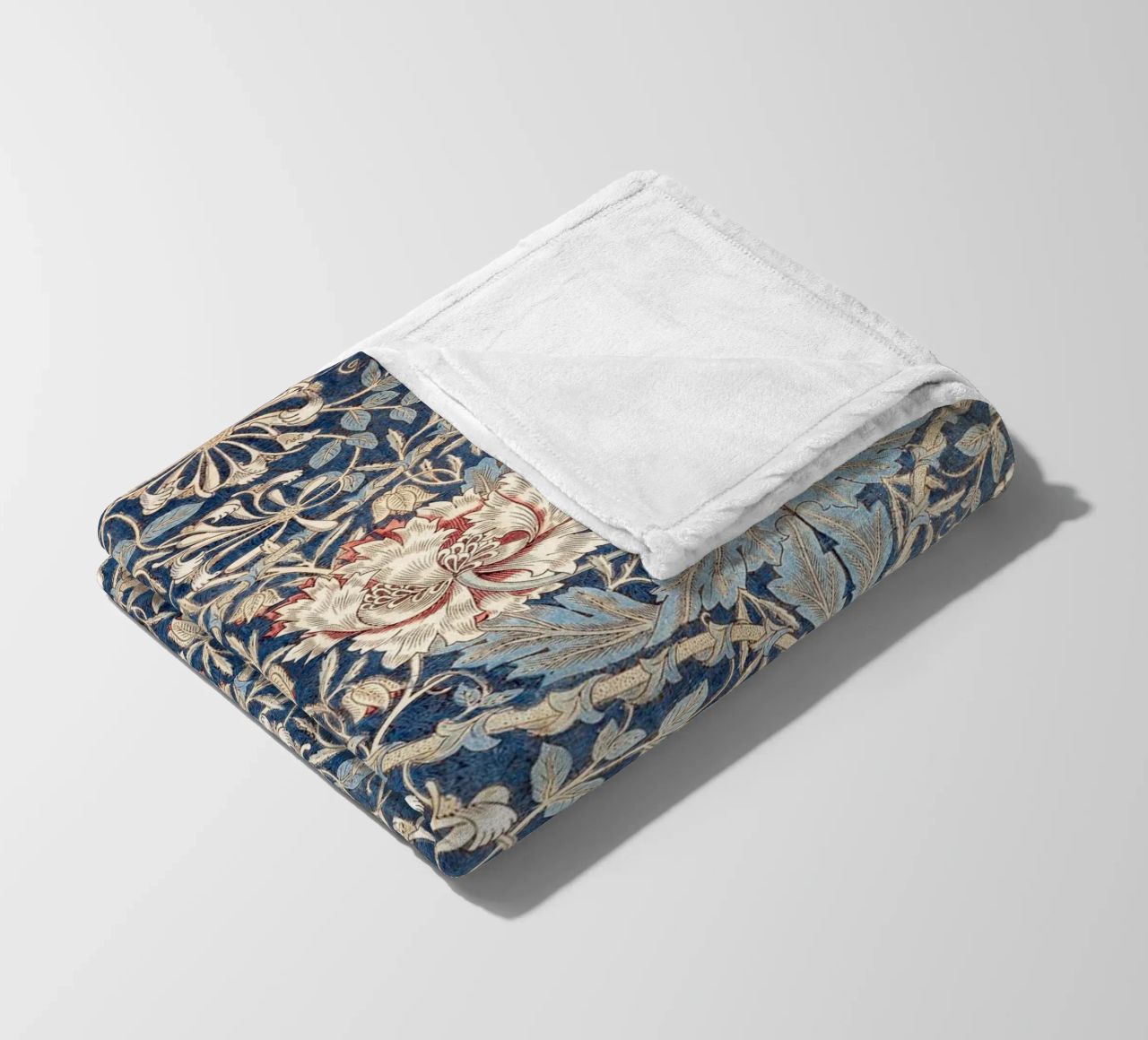 Willian Morris Honeysuckle Pattern coperta in pile da apoloprints