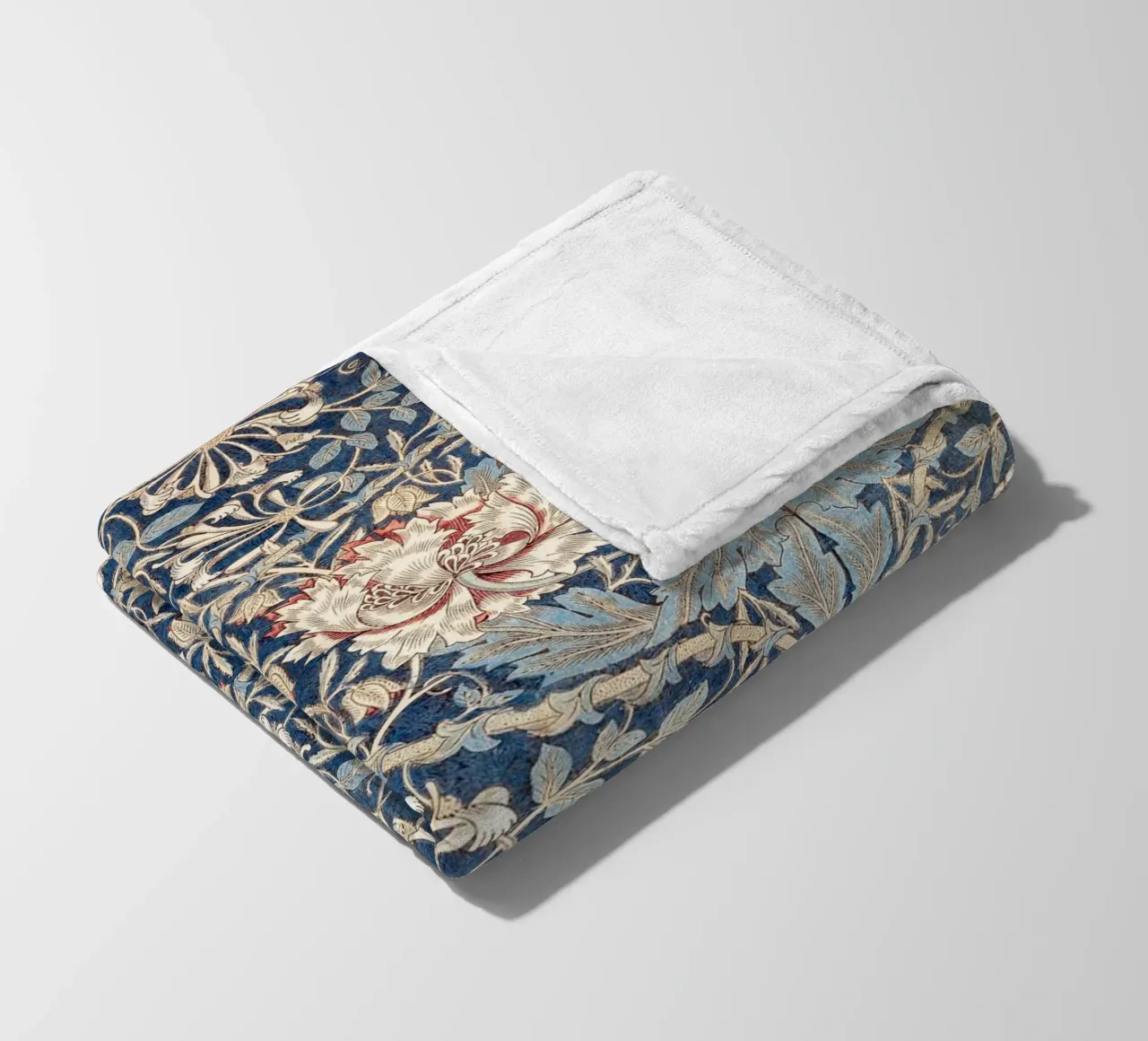 Willian Morris Honeysuckle Pattern coperta in pile da apoloprints