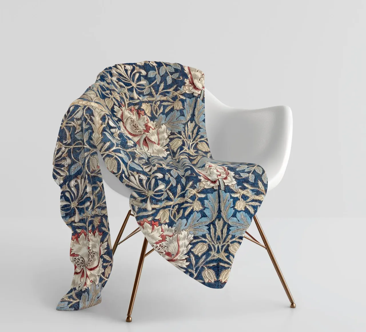 Willian Morris Honeysuckle Pattern coperta in pile da apoloprints