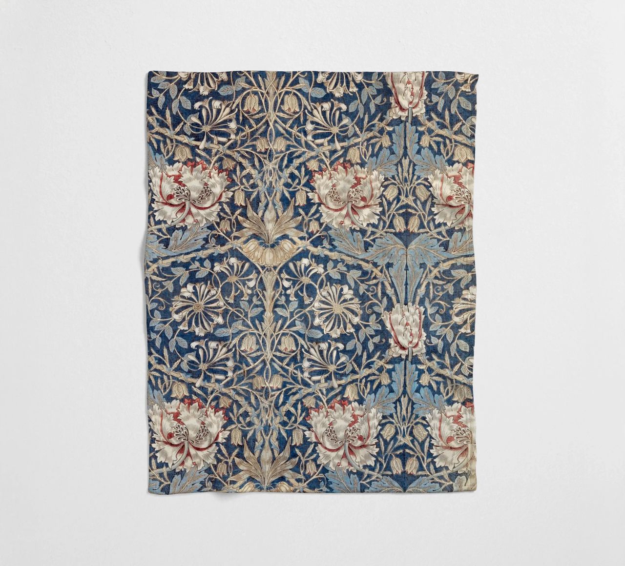 Willian Morris Honeysuckle Pattern coperta in pile da apoloprints