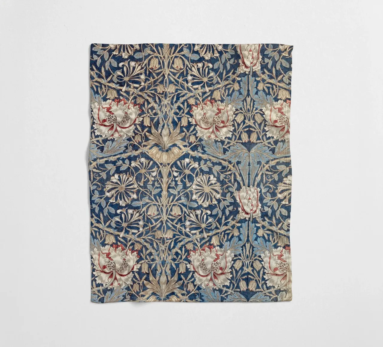 Willian Morris Honeysuckle Pattern coperta in pile da apoloprints