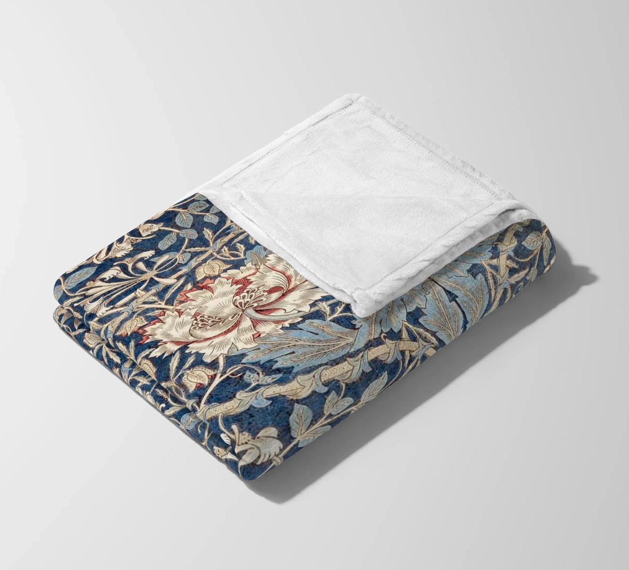 Willian Morris Honeysuckle Pattern coperta in pile da apoloprints