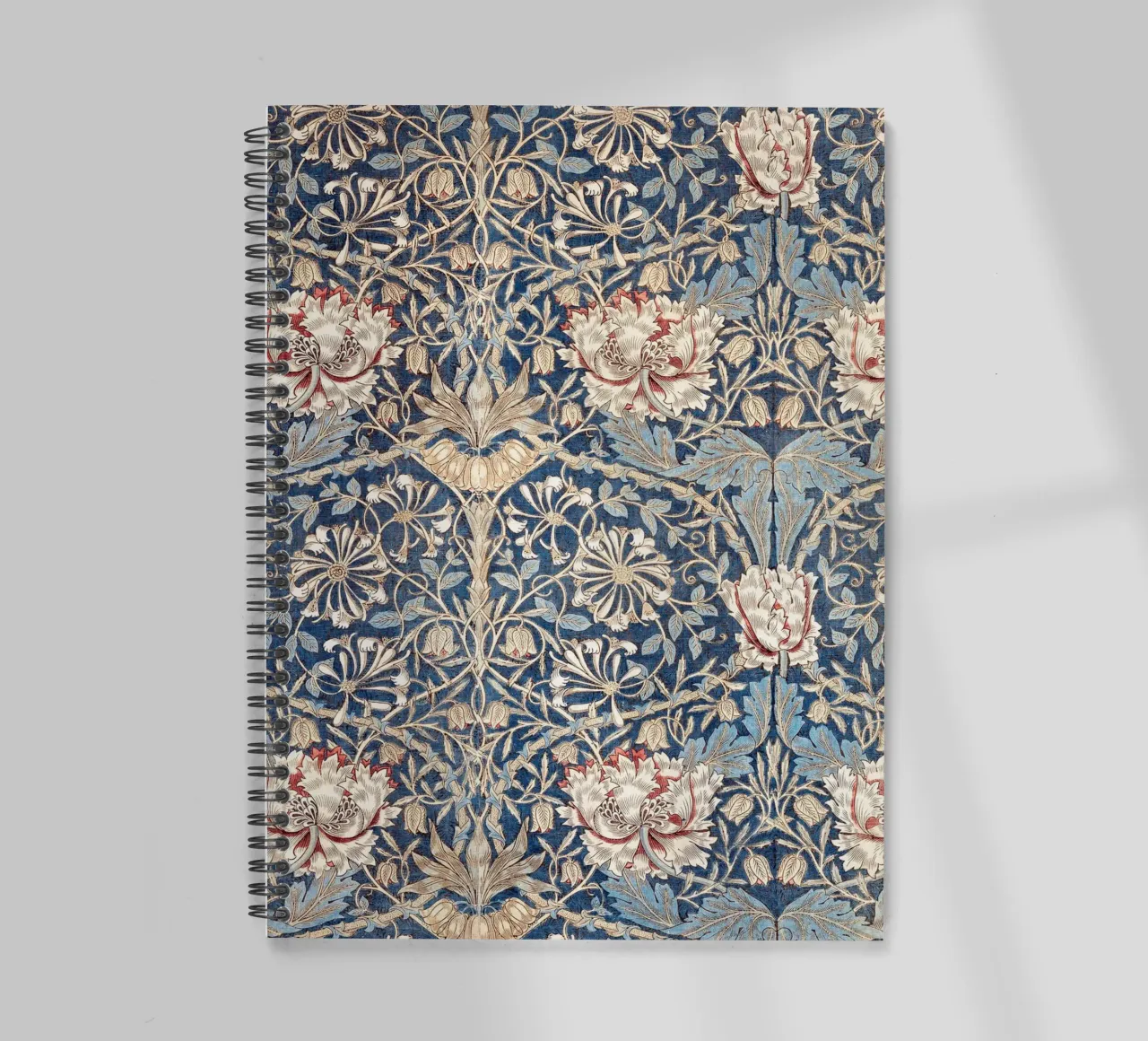 Willian Morris Honeysuckle Pattern spiral notebook by apoloprints