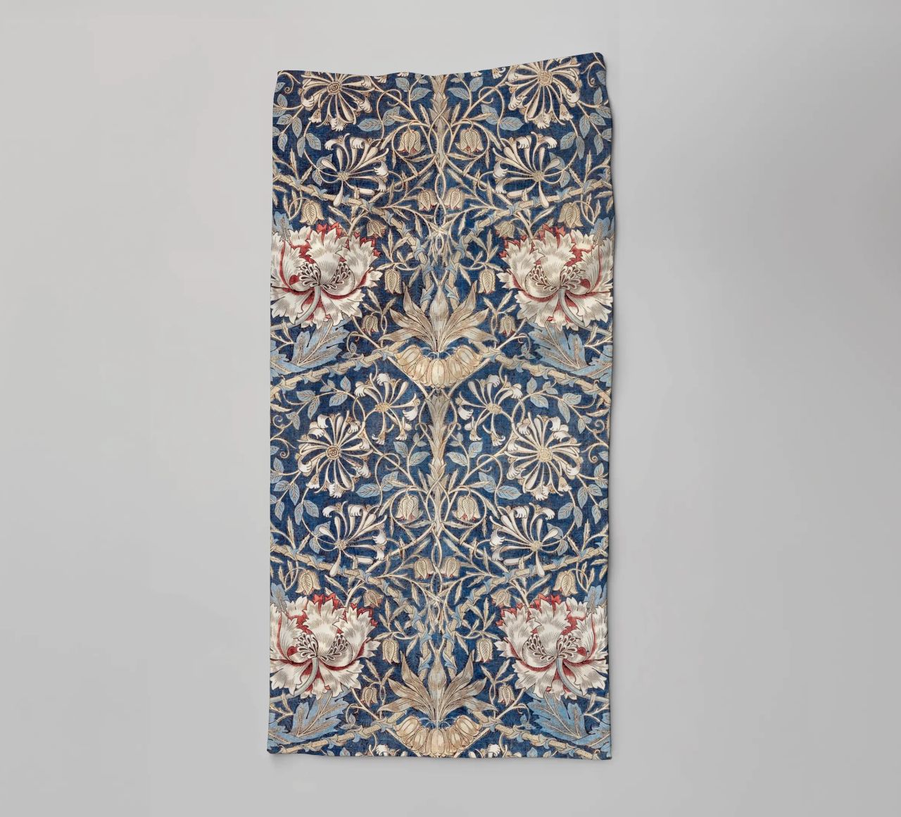 Willian Morris Honeysuckle Pattern asciugamano da bagno da apoloprints
