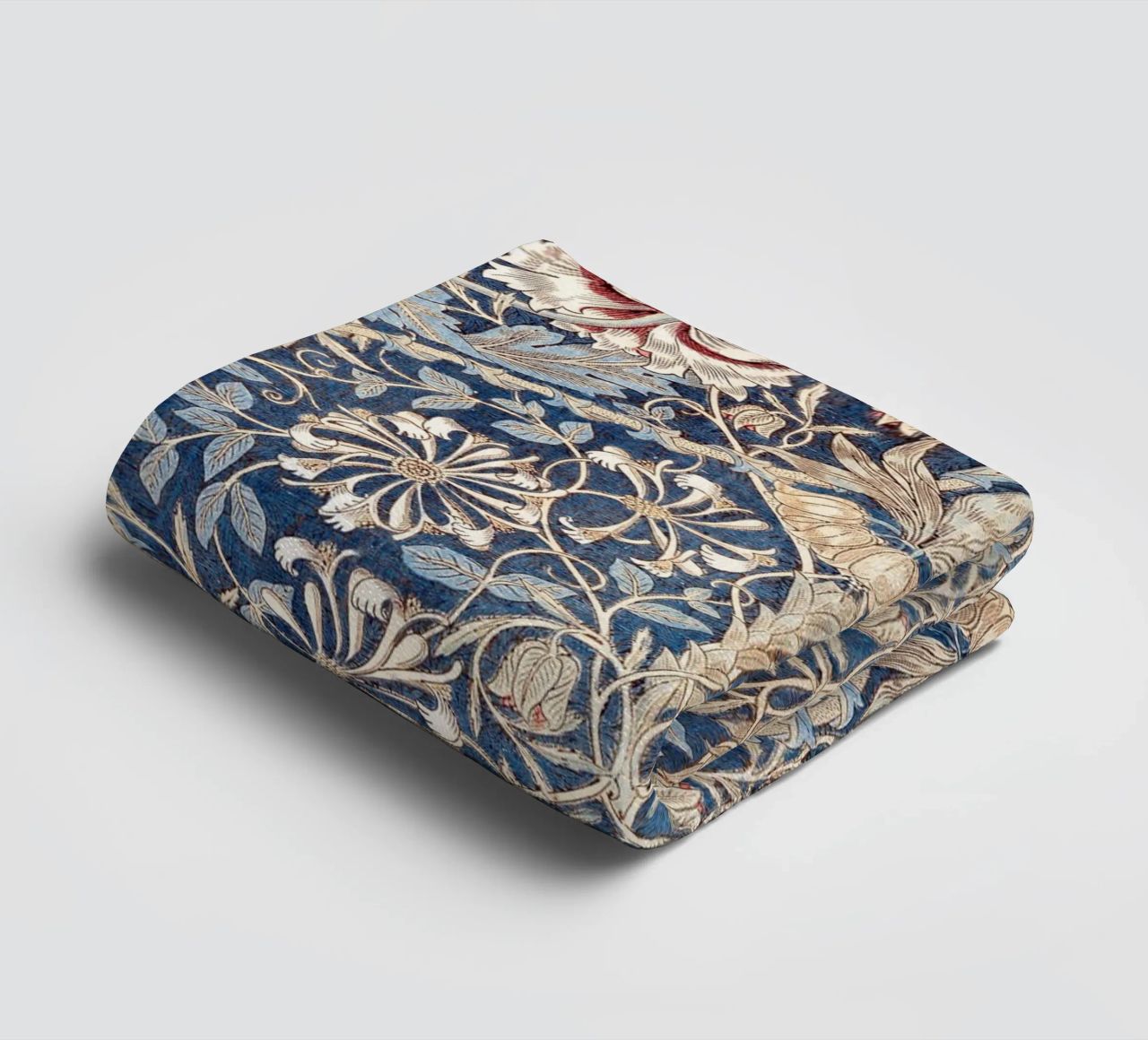 Willian Morris Honeysuckle Pattern asciugamano da bagno da apoloprints