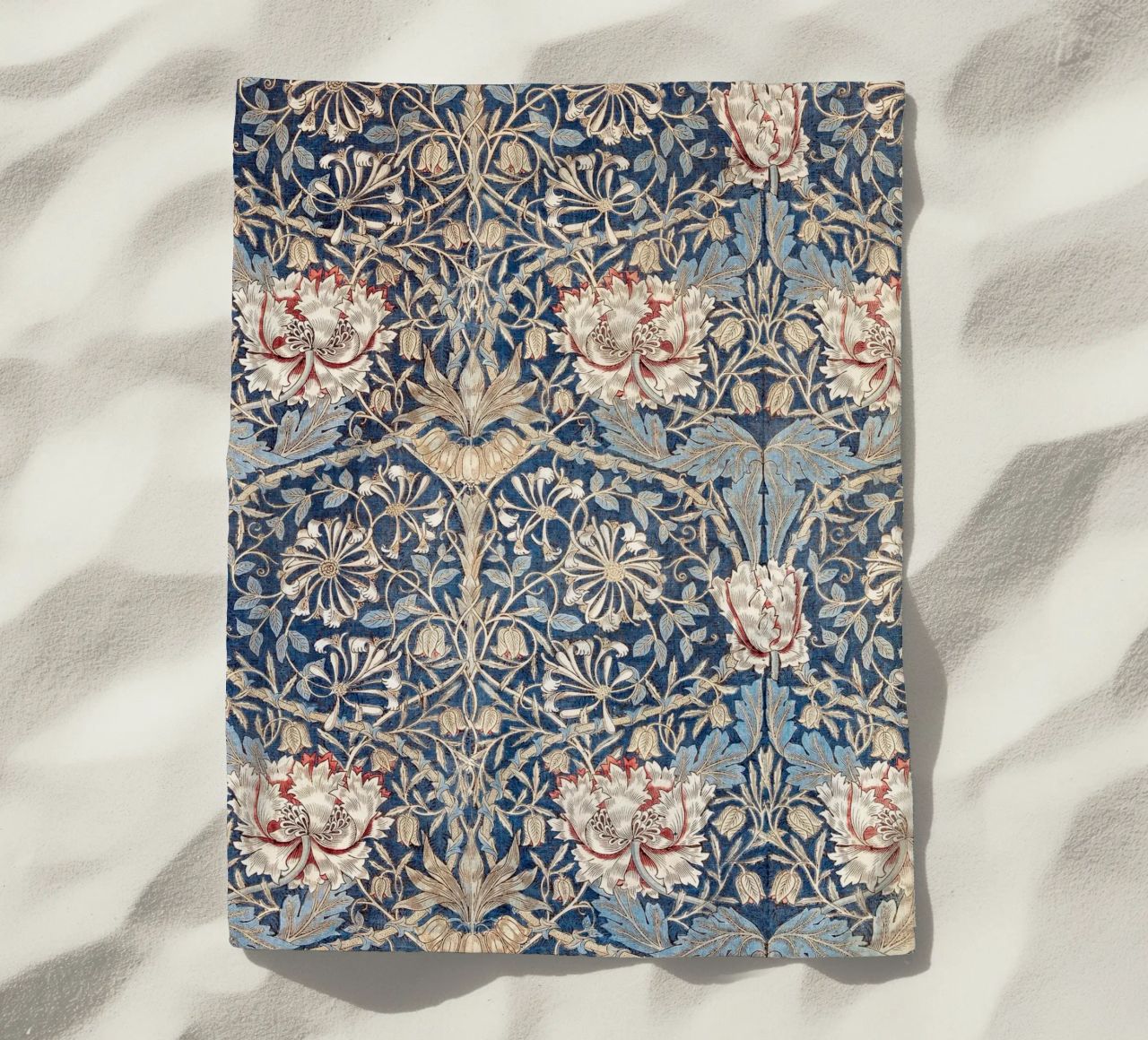 Willian Morris Honeysuckle Pattern telo mare da apoloprints