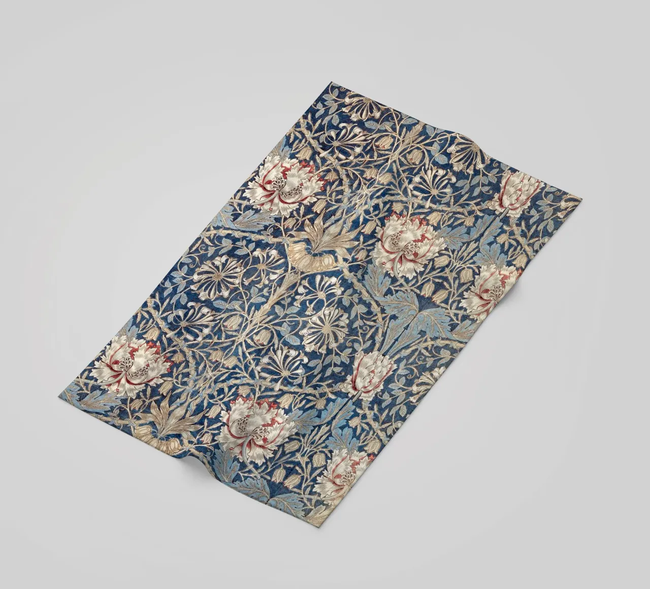 Willian Morris Honeysuckle Pattern telo mare da apoloprints