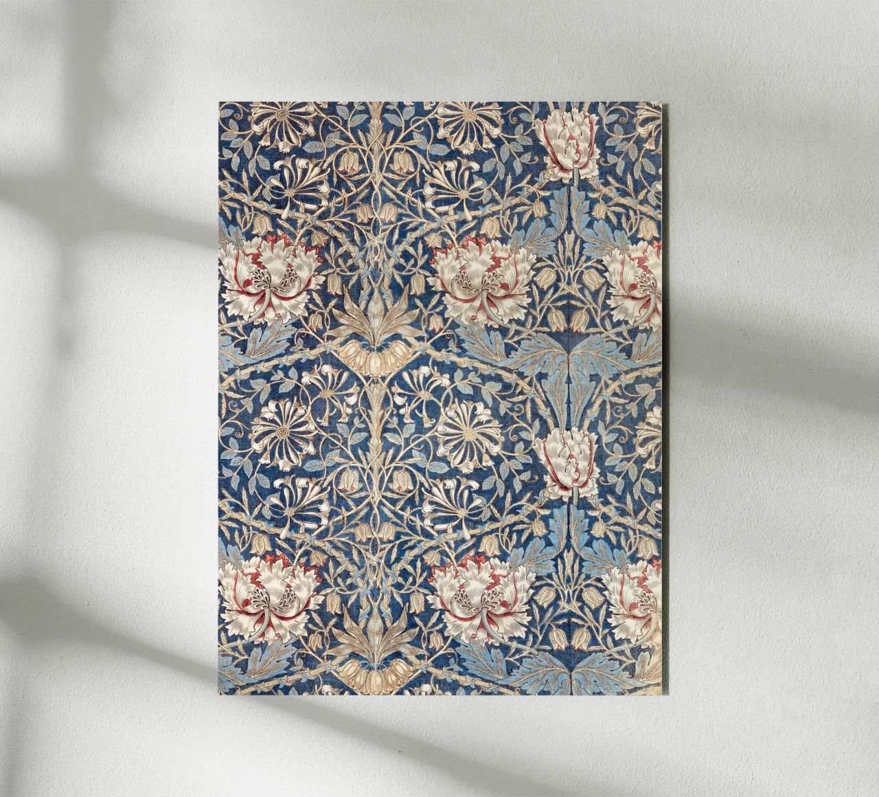 Willian Morris Honeysuckle Pattern alluminio dibond da apoloprints