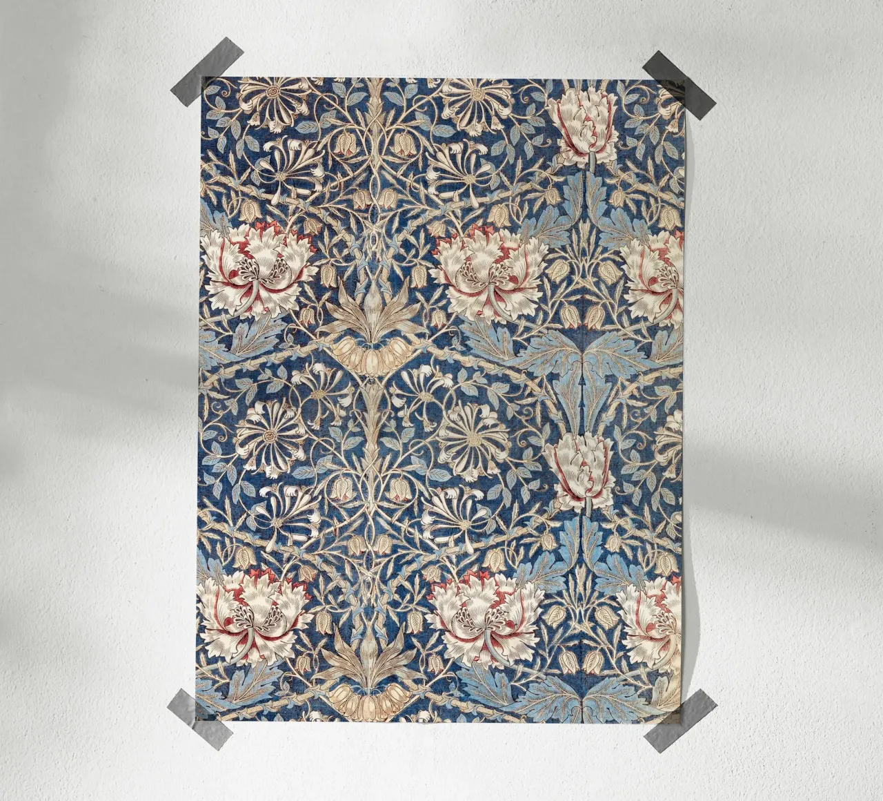 Willian Morris Honeysuckle Pattern carta hahnemühle da apoloprints