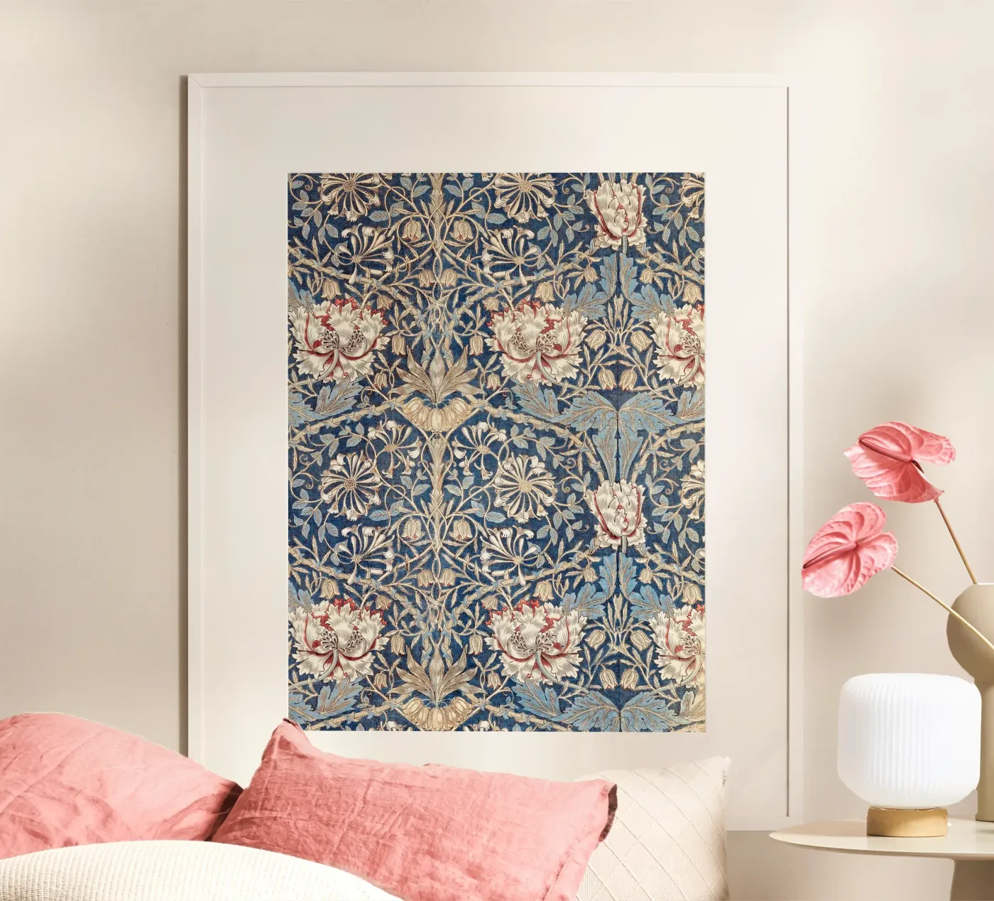 William Morris Honeysuckle Pattern poster by Apolo Prints