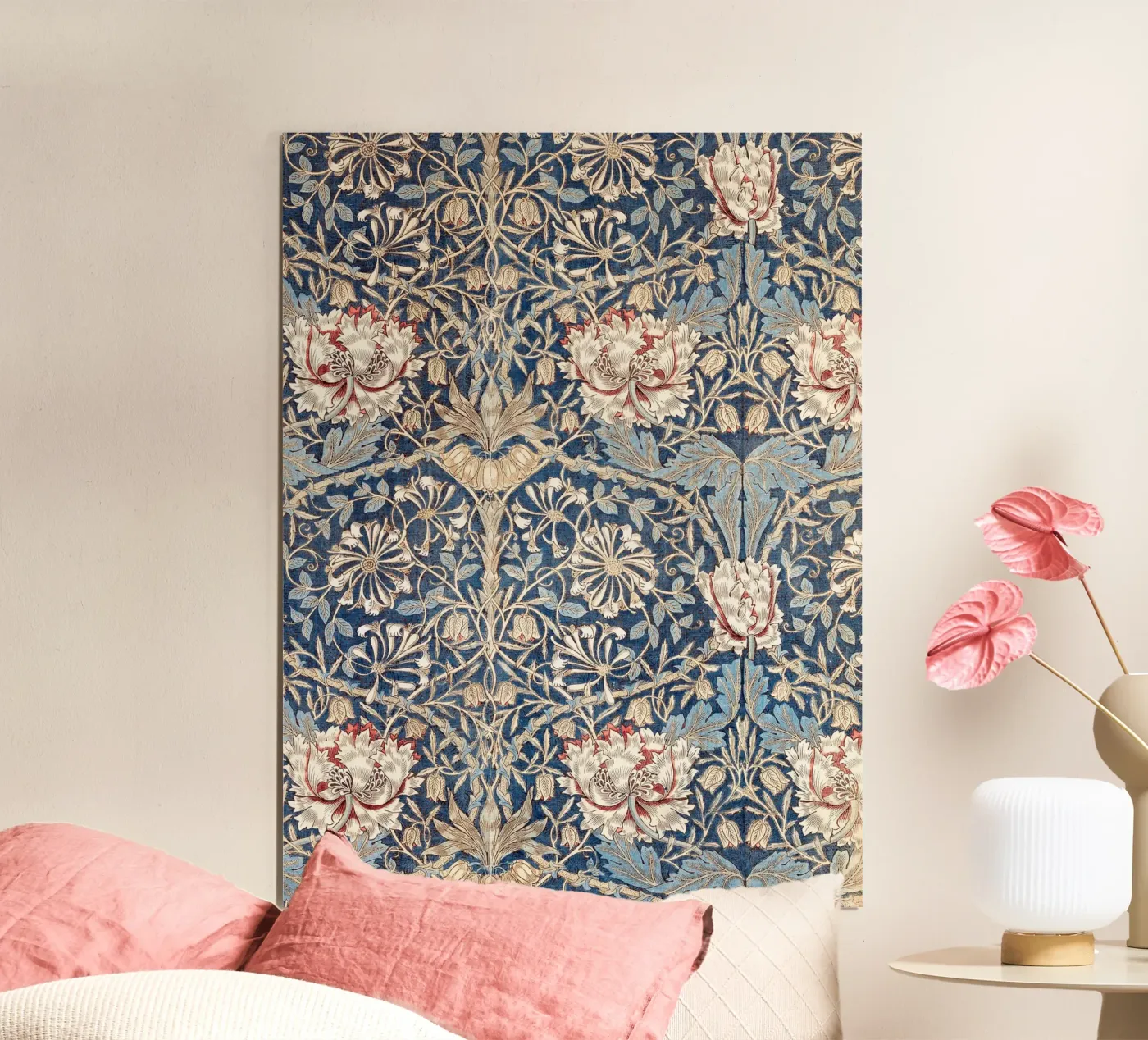 William Morris Honeysuckle Pattern poster by Apolo Prints