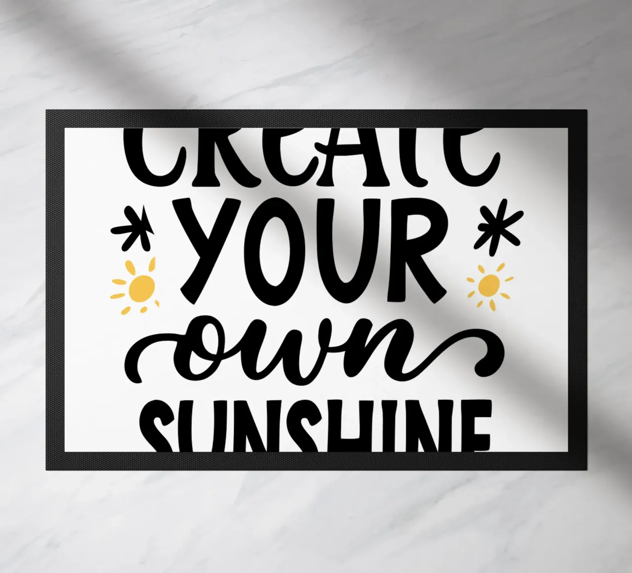 Create Your Own Sunshine doormat by logic