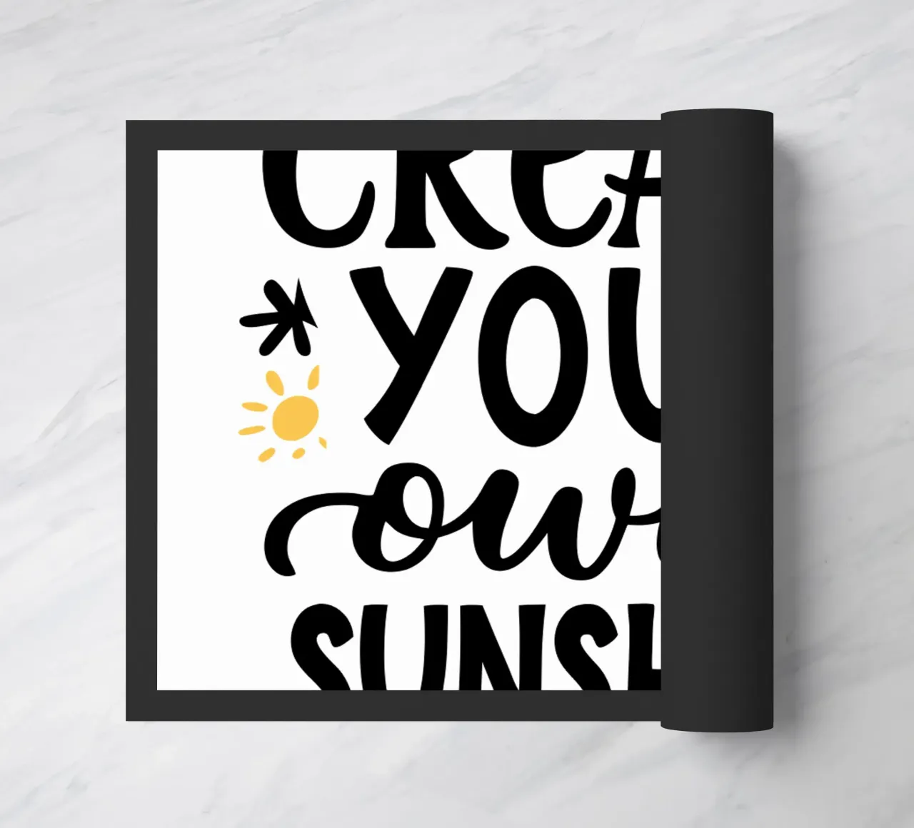 Create Your Own Sunshine doormat by logic