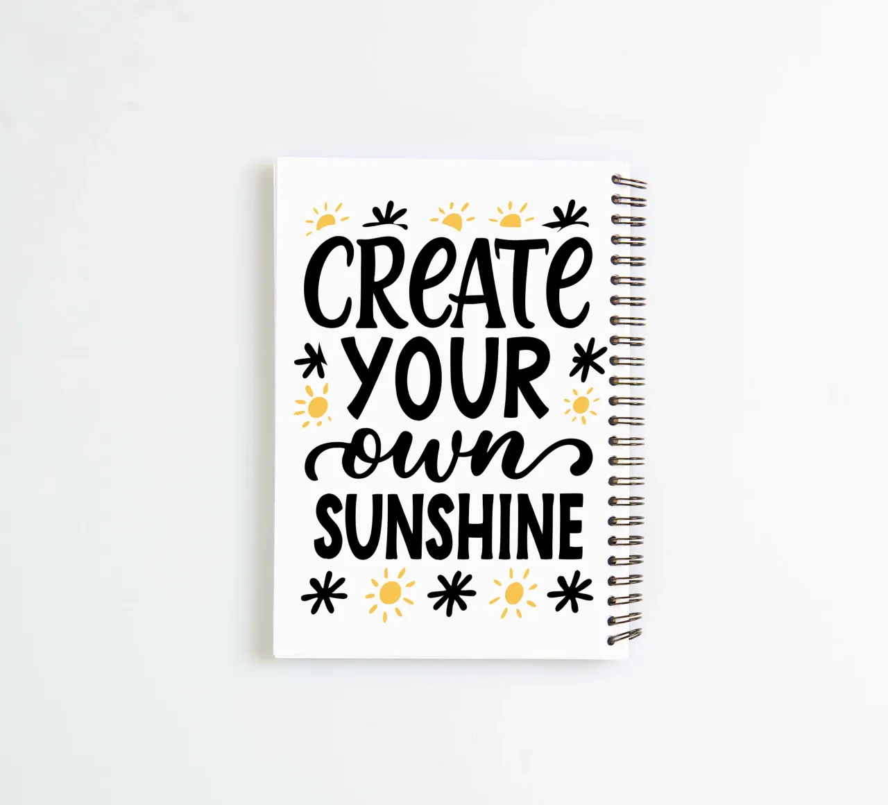 Create Your Own Sunshine spiral notebook by logic