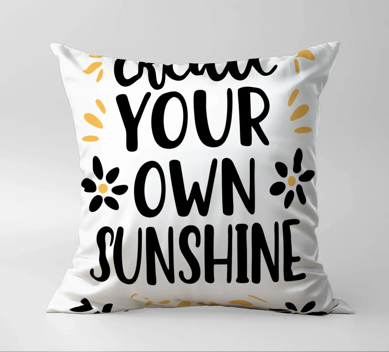 Create Your Own Sunshine decorative cushion by logic