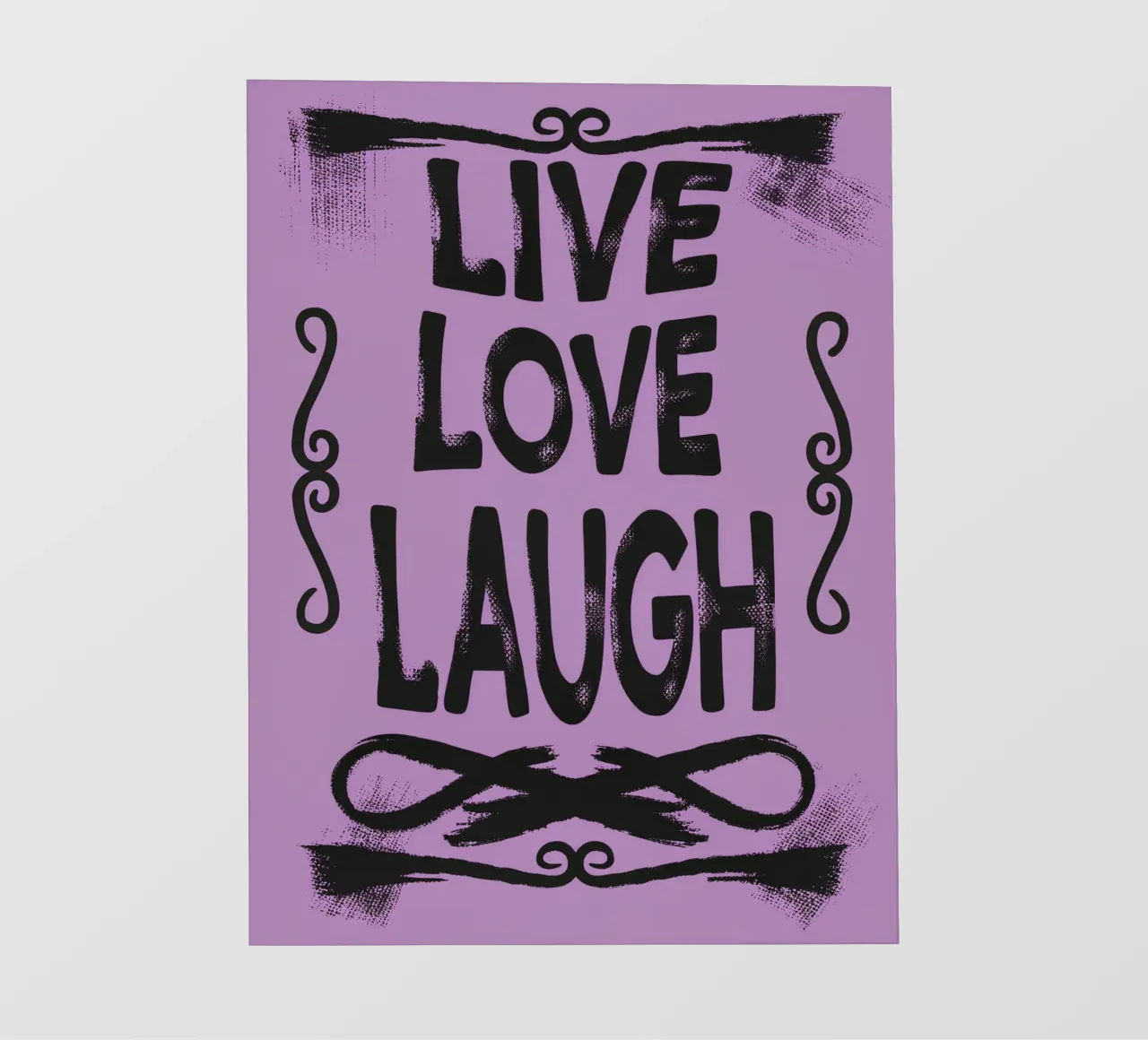 Vivere amare ridere pellicola backlit da logic