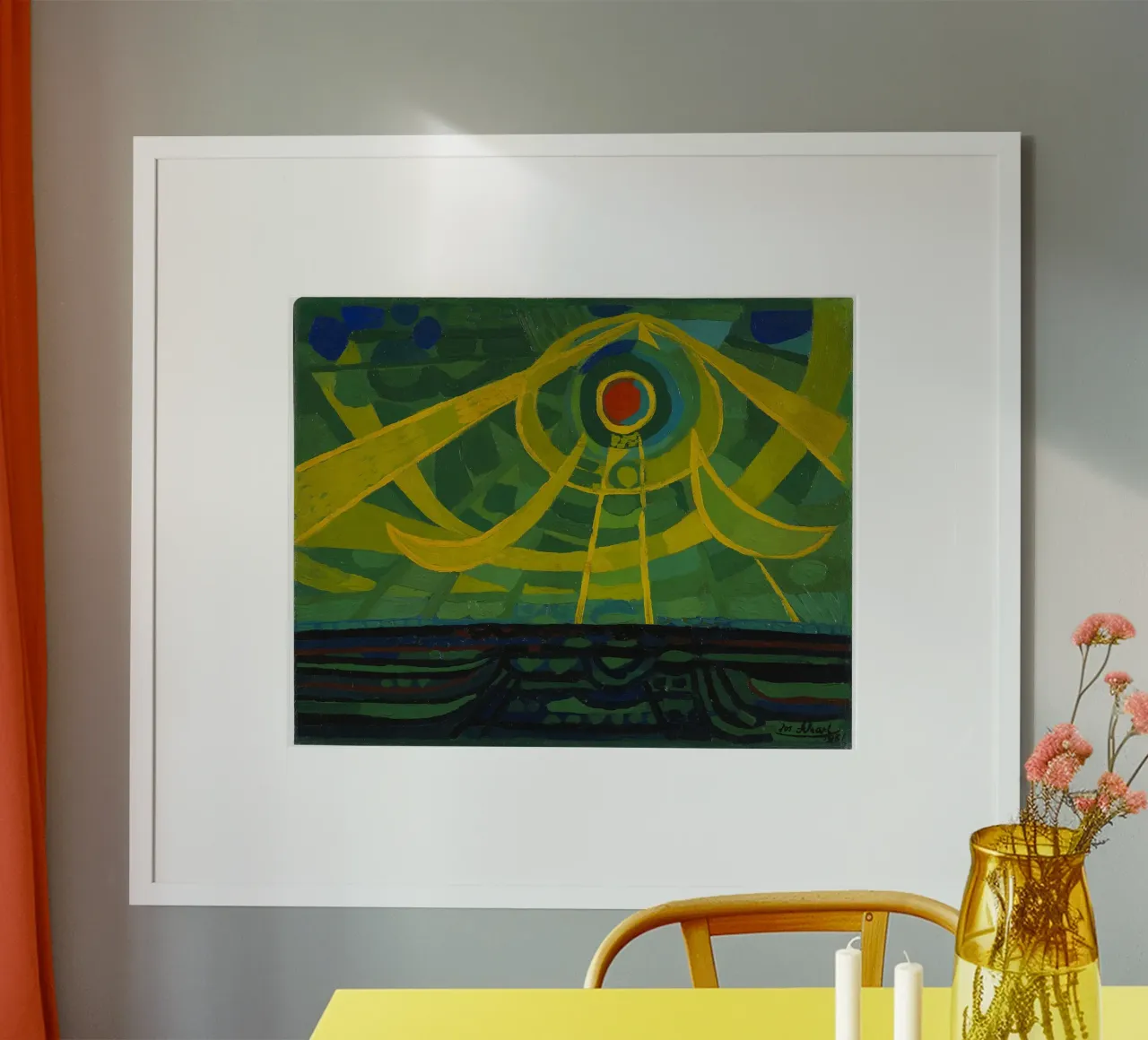Josef Scharl - Untergehende Sonne Poster von ARTOTHEK