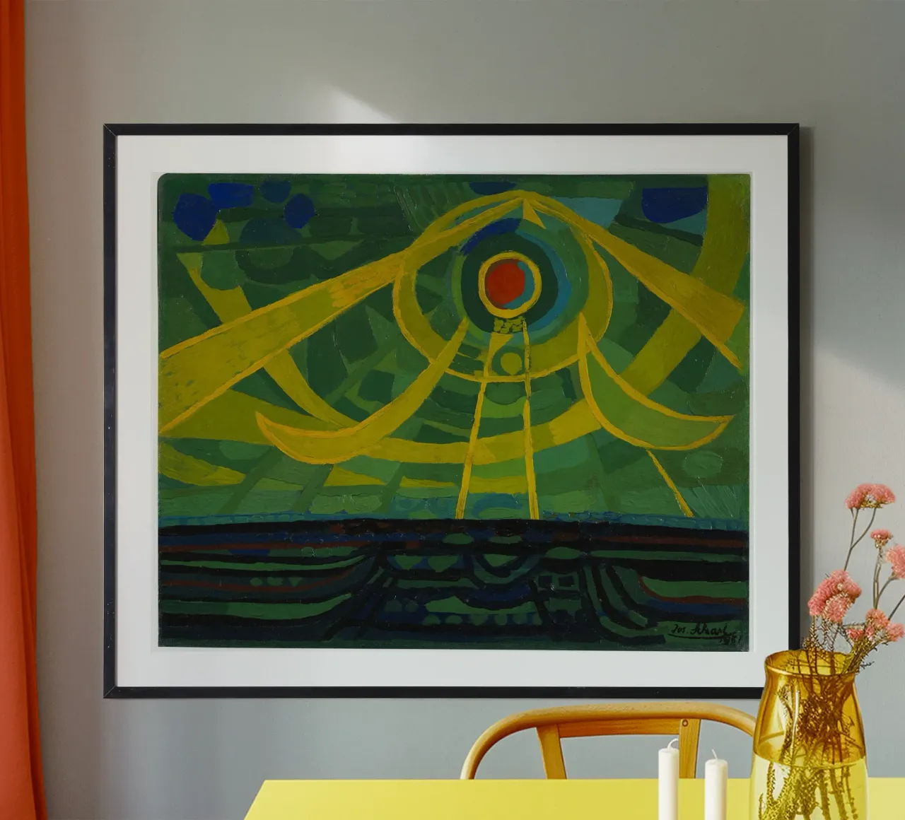 Josef Scharl - Untergehende Sonne Poster von ARTOTHEK