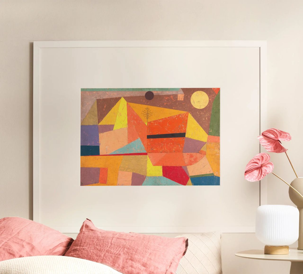 Paul Klee - Joyful Mountain Landscape poster by apoloprints