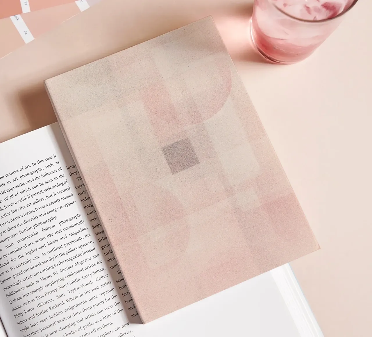 Boho Kandinsky abstract geometric painting notebook by apoloprints