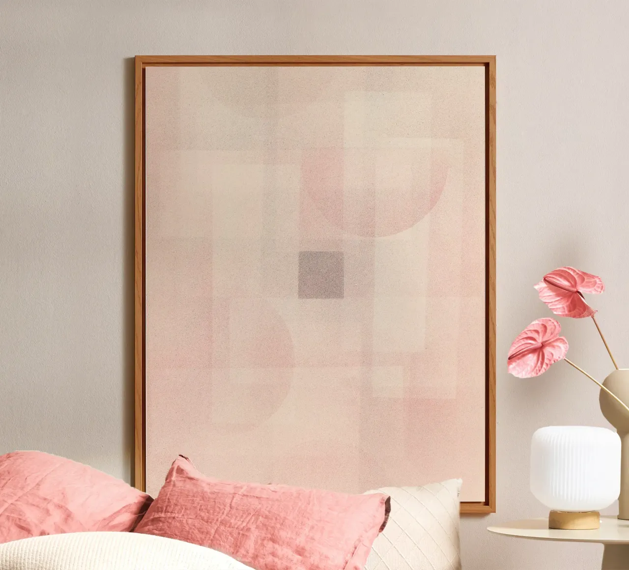 Boho Kandinsky abstract geometric painting alluminio dibond da apoloprints