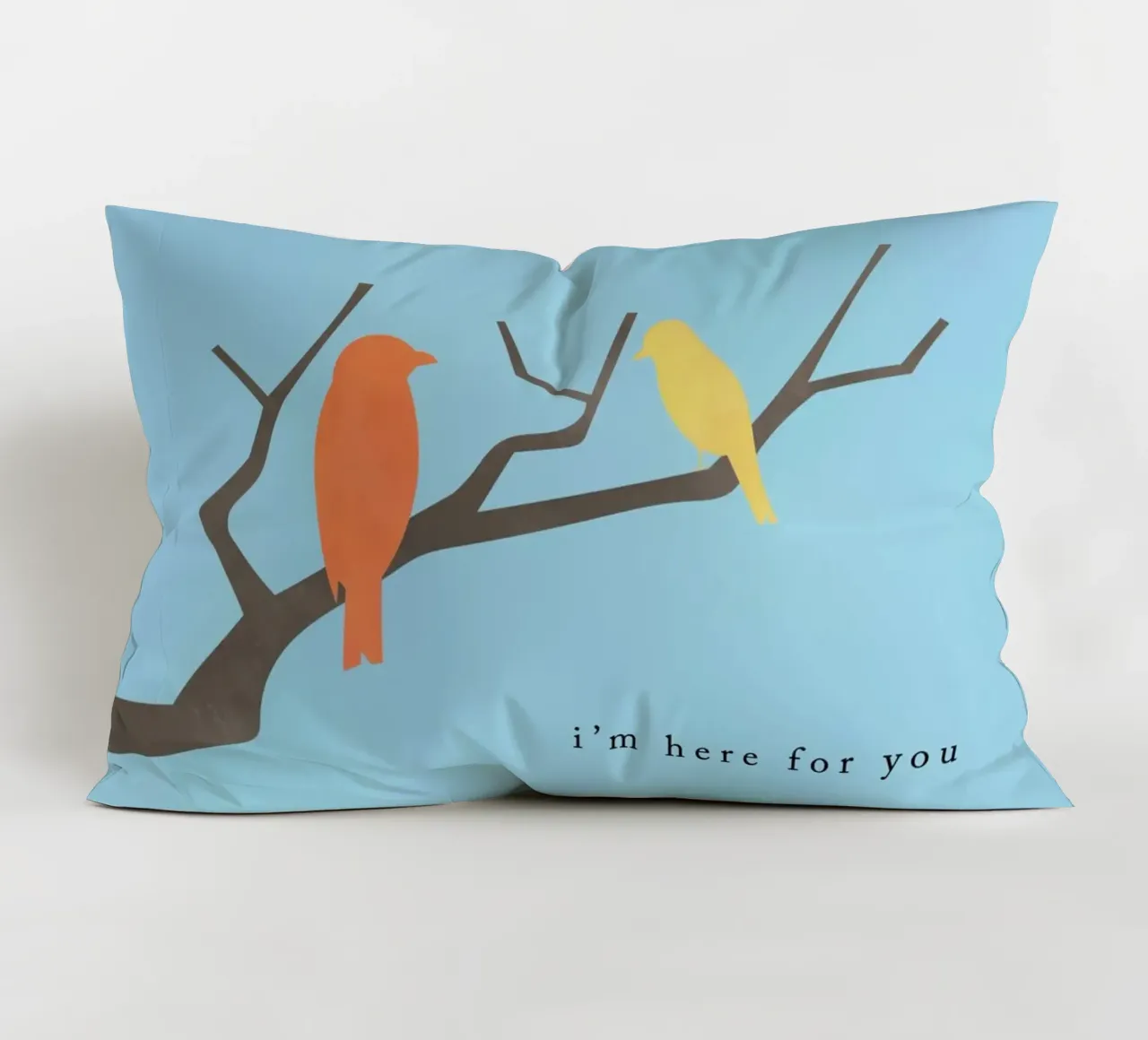 Hello Birds cuscino da natural neutral